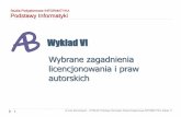 Wykład VI - bartoszewski.pr.radom.plbartoszewski.pr.radom.pl/pod_pi/wstep(pd)_6.pdf · Moglena na potrzeby Projektu GNU, na podstawie wcześniejszej Emacs General Public License.