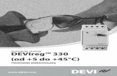 Instrukcja obsługi DEVIreg™ 330 (od +5 do +45°C) · DEVIreg™ 330 (od +5 do +45°C) 4 Instrukcja obsługi. Typ 1C Temperatura przechowywa-nia od -20°C do +65°C Stopień ochrony