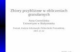Zbiory przyblizone w obliczeniach˙ granularnychidss.cs.put.poznan.pl/site/fileadmin/seminaria/2011/poznan11.pdf · Zbiory przyblizone w obliczeniach˙ granularnych Anna Gomolinska´