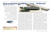 Konduktometr na PSoCPROJEKTY Konduktometr na … · 24 Elektronika Praktyczna 3/2008 Konduktometr na PSoC wiedniej modulacji, selektywnym wzmocnieniu i demodulacji sygnału pomiarowego.