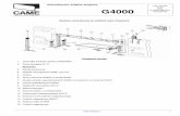 Automatyczny szlaban drogowy G4000 © CAME …koma-serwis.pl/wp-content/uploads/2015/06/G4000.pdf · 1 Automatyczny szlaban drogowy G4000 Systemy automatyczne do szybkich zapór drogowych