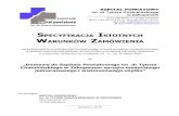 SPECYFIKACJA ISTOTNYCH WARUNKÓW ZAMÓWIENIAszpital-zakopane.pl/wp-content/uploads/2018/10/1_Specyfikacja... · SPECYFIKACJA ISTOTNYCH WARUNKÓW ZAMÓWIENIA do postępowania przetargowego