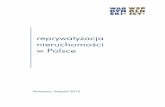 reprywatyzacja nieruchomości w Polsce - wardynski.com.pl · 4 W konsekwencji osoby, które nie złożyły wniosku o ustanowienie prawa własności czasowej, nie mogą się obecnie