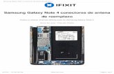 Samsung Galaxy Note 4 conectores de antena de reemplazo · Samsung Galaxy Note 4 conectores de antena de reemplazo Vuelva a colocar antenas defectuosas en Samsung Galaxy Nota 4. Escrito