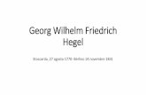 Georg Wilhelm Friedrich Hegel - istitutosangabriele.it · (totalitarismo) La critica di Hegel alle filosofie precedenti •Hegel critica : •L’illuminismo, perché la sua ragione