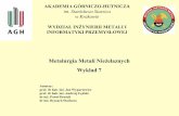 Metalurgia Metali Nieżelaznych Wykład 7home.agh.edu.pl/~zmsz/pl/pliki/mmn/MMN_W07_CYNK.pdf · Metalurgia Metali Nieżelaznych W. 7. Usuwanie żelaza w procesie getytowym Początek