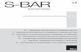 ISTS-BAR 15-07-2011 S-BAR Layout 1 - ftp.nice.plftp.nice.pl/nice/instrukcje/szlabany/S-BAR_15-07-2011.pdf · S-BAR EN - Instructions and warnings for installation and use IT - Istruzioni