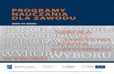 programy nauczania dla zawodu - koweziu.edu.pl Przykładowa tabela dla działu programowego w zawodzie ... (KPS), a w przypadku zawodów nauczanych na poziomie technika, również