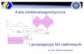 Fala elektromagnetyczna i propagacja fal radiowych 01 - fala... · Taki ruch, w którym zjawisko okresowe, przemieszcza się w przestrzeni, nazywamy ruchem falowym. Zachowanie się