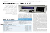 Dodatkowe materiały >> Generator DDS (1) · ELEKTRONIKA PRAKTYCZNA 10/2008 27 Generator DDS Nominalnie V ref =1,2 V, a R=6,8 kV. Napię-cie V ref jest podawane na wyprowadzenie RF_