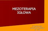 MEZOTERAPIA IGŁOWA - cami-antiaging.eucami-antiaging.eu/STRONA W BUDOWIE - WWB/07 - KOSMETOLOGIA/07... · intradermoterapia może stać się w przyszłości wiodącym zabiegiem w