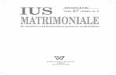 KWARTALNIK Tom 2712 (2016) nr 4 MATRIMONIALEiusmatrimoniale.uksw.edu.pl/sites/default/files/Ius Matrimoniale 27... · 4 J. M. Rist , Divorzio e seconde nozze nella Chiesa anticha:
