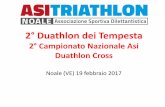 2° Duathlon dei Tempesta - ASI Triathlonasitriathlon.org/wp-content/uploads/2014/09/programma-e-percorsi.pdf · GIRO DI BOA BICI (2°3° GIRO) Super Sprint YA YB JU SE MA corsa 2
