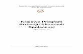 Krajowy Program Rozwoju Ekonomii - Strona główna · Program Rozwoju Ekonomii Społecznej jest programem rozwoju, w rozumieniu art. 15, ust. 4 pkt. 2 ustawy z dnia 6 grudnia 2006