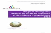 Program Strategiczny Regionalna Strategia Innowacji ... WM 2020... · umiejętności i uczenia się przez całe życie. RSI WM 2020 wpisuje się także w Program Rozwoju Przedsiębiorstw