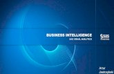 Business Intelligence - SAS · •Wizualizacja danych, wizualizacja wyników analizy, oraz BIG DATA •Animacje, podpowiedzi, tipsy Wizualizacja •Zaznaczanie, filtrowanie, sortowanie,