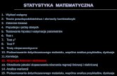 STATYSTYKA MATEMATYCZNA - theta.edu.pltheta.edu.pl/wp-content/uploads/2017/05/statystykamatematyczna_12.pdf · 11.Korelacja 12. Regresja liniowa i nieliniowa 13. Określenie jakości