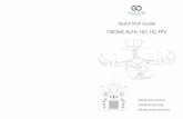 Quick Start Guide - GOCLEVERb2c.goclever.pl/DRONY/DHDFPV/Drone-Manual.pdf · NIE lataj dronem w czasie silnego wiatru UNIKAJ kontaktu z wodą, ... które ma zastosowanie do tego ro-