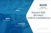 Prezentacja programu PowerPoint - fund.org.pl3541,regionalny-punkt-kontaktowy... · Lewarowanie prywatnych środków na badania i innowacje Innowacje w MŚP 616 ... Prezentacja programu