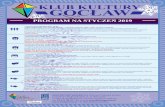 KLUB KULTURY GOCŁAW - cpk.art.plcpk.art.pl/files/Programy-pazdziernik-2012/2019-STYCZEN/2019... · Najlepsze etiudy teatralne młodzieżowego Teatru Muzycznego PARADOX, w wykonaniu