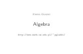 Algebra - math.us.edu.pl · 2 kolokwia, każde warte 15 punktów, 2 sprawdziany, każdy warty 6 punktów, aktywność na zajęciach, warta 3 punkty, zadania domowe, warte 15 punktów,