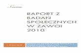 Raport z badań społecznych w Zawoi 2010sendzimir.org.pl/sites/default/files/raport z badan spolecznych.pdf · Raport z badań społecznych w Zawoi 2010 Strona 3 Metodologia badań