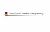 Zarządzanie wiedzą w organizacji - EGOV.PLegov.pl/kim/wp-content/uploads/2011/05/wyklad8_ig1.pdf · informacjami, do świadczeniami, spostrze żeniami. Jak to może wyglądać ...