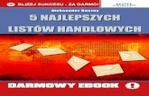 © Copyright for Polish edition by Aleksander Buczny Data ... 5 NAJLEPSZYCH LIST“W HANDLOWYCH â€“