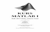 KURS MATLAB I - Instytut Geofizykikmark/stacja/wyklady/MATLAB/MATLABI.pdf · Podstawy programowania: skrypty i funkcje 6. Instrukcje w Matlabie ... Operowanie Matlabem w środowisku