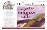 St. Fourth Sunday of Lent MARCH 11, 2018 Thomas Becket · i dlatego też przygotowanie do tego Sakramentu jest bardzo ważne. Jednodniowa sesja w jęz. polskim w zakresie wymagań