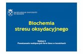 Biochemia stresu oksydacyjnegobiotka.mol.uj.edu.pl/zbm/handouts/2013/AJ/wyklad_02.pdfProdukcja O 2'-w kompleksie I łańcucha oddechowego Stove and Camara. Antioxid Redox Signal 2009