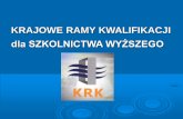 KRAJOWE RAMY KWALIFIKACJI - osw.olsztyn.plosw.olsztyn.pl/pliki/2014/10/KRK_OSW_stud_2014.pdf · i kulturze fizycznej . 7. ... umożliwia identyfikację braków w wiedzy i umiejętnościach