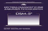 DSM-5 KRYTERIA DIAGNOSTYCZNE ZABURZEŃ ... - … · Alternatywny model zaburzeń osobowości DSM-5 ... rozpoznanie stawia się w przypadkach niemożności przeprowadzenia dokładnego