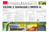 MONIKA KWIATKOWSKA Testy z biologii i WOS-ubi.gazeta.pl/im/3/5088/m5088513.pdf · 2009-10-27 · w przyrodzie jest proces fotosyntezy prowa- ... Organizm człowieka wykorzystuje kilka