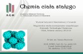 Wydział Inżynierii Materiałowej i Ceramiki Magisterskie ...home.agh.edu.pl/~brylew/files/CCS-Wyk-ad_1-2.pdf · Chemia ciała stałego Wydział Inżynierii Materiałowej i Ceramiki.
