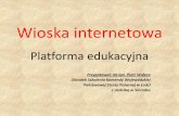 Platforma edukacyjna - osp.nowytarg.pl internetowa.pdf · OSP. Materiał szkoleniowy zamieszczony jest na platformie Materiał szkoleniowy zamieszczony jest na platformie internetowej