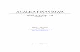 ANALIZA INANSOWA - analizy-prognozy.pl‚adowa-analiza... · Analiza finansowa - jako metoda szczegółowego i wielopoziomowego badania zjawisk gospodarczych ułatwia podejmowanie