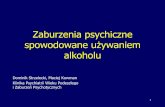 Zaburzenia psychiczne związane z nadużywaniem alkoholua.umed.pl/psychiatria/dydaktyka/2015/Uzaleznienie od alkoholu i... · Zaburzenia psychiczne spowodowane używaniem alkoholu