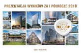 JWCH2018 1 półrocze 9 - inwestor.jwc.pl · Polityka marketingowo-sprzedażowa w ... Szczecin, Hanza Tower Warszawa, Bliska Wola C (aparthotel) Warszawa, Bliska Wola E (część