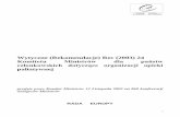 Wytyczne (Rekomendacje) Rec (2003) 24 Komitetu Ministrów ...hospicjum.tarnow.pl/news/1307453870recommendation_rec_polish.pdf · I. Wytyczne-zasady opieki ... wydawana na leczenie