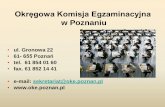 Okręgowa Komisja Egzaminacyjna - eckziugubin.pl · informatyka filozofia historia sztuki historia muzyki * lub poziom dwujęzyczny EGZAMIN MATURALNY 2015. EGZAMIN USTNY ... Test