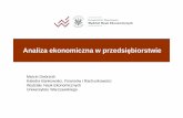 Analiza ekonomiczna w przedsi ębiorstwiecoin.wne.uw.edu.pl/mdworznik/zajecia/Anal_ekon_przeds/AwP (2016).pdf · jednostki), analiza przepływów pieniężnych (struktura wpływów