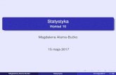 Wykład 10 Magdalena Alama-Bucko´ 15 maja 2017oldimif.utp.edu.pl/mbucko/FIRstatystyka/wyklad10_fir_st.pdf · Analiza struktury zbiorowosci´ miary połozenia˙ miary zmiennosci´