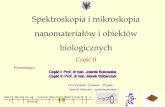 Spektroskopia i mikroskopia nanomateriałów i obiektów ...beta.chem.uw.edu.pl/people/MSzklarczyk/pol/1_Wstep.pdf · Cel wykładu 1. Podstawy teoretyczne różnych technik analitycznych:
