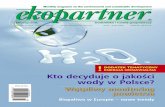 Kto decyduje o jakości wody w Polsce? - bptorun.edu.pl · 14 Rozpoznawanie i likwidacja środowiskowych skażeń pestycydowych GGOOSSPPOODDAARRKKAA OODDPPAADDAAMMII 17 Wokół zmian