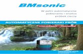 BMsonic · Dostosowanie sposobu poboru prób do sytuacji w kanale ... nia próbek wody i ścieków, do zastosowań przemysłowych i tereno-wych, a także pobierania próbek wód powierzchniowych.