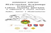 KOMUNIKAT KOŃCOWY Mistrzostwa Krajowego Zrzeszenia …old.lzs.pl/files/Menu_boczne/Komunikaty_i_wyniki/Kom_kon_MKZ_LZS_w... · 7 Maksymilian Fabiś CERAMIK (Krotoszyn) 1999 Runda