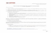 lotos.logintrade.net · Grupa LOTOS S.A. w imieniu LOTOS Petrobaltic S.A. (zwana dalej „Zamawiajqcym") zaprasza Paóstwa ... w GSR (opisanych w Zalacznika nr 3 - BEZPIECZENSTWO