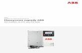 NAPĘDY AC NISKIEGO NAPIĘCIA Maszynowe napędy ABB … · 020 EMC — kompatybilność elektromagnetyczna 021 Dławiki wejściowe i filtry du/dt 022 Chłodzenie, bezpieczniki i wyłączniki