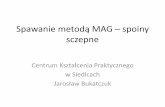 Spawanie metodą MAG/MIG – spoiny szczepneckp.siedlce.net/www/download/bukatczuk.pdf · Kąt pochylenia dyszy Zdj. „Spawanie” Jerzy Mizerski, REA, Warszawa 2005. Na czym polega